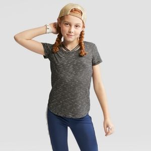 Girls Short Sleeve Bar Front T-Shirt